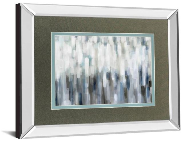Classy Art Silver Rain by Karen Lorena Parker Mirror Framed Wall Art-1