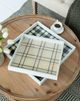 A & B Home 2-Piece Beige/Black/White Square Decorative Tray Set-5