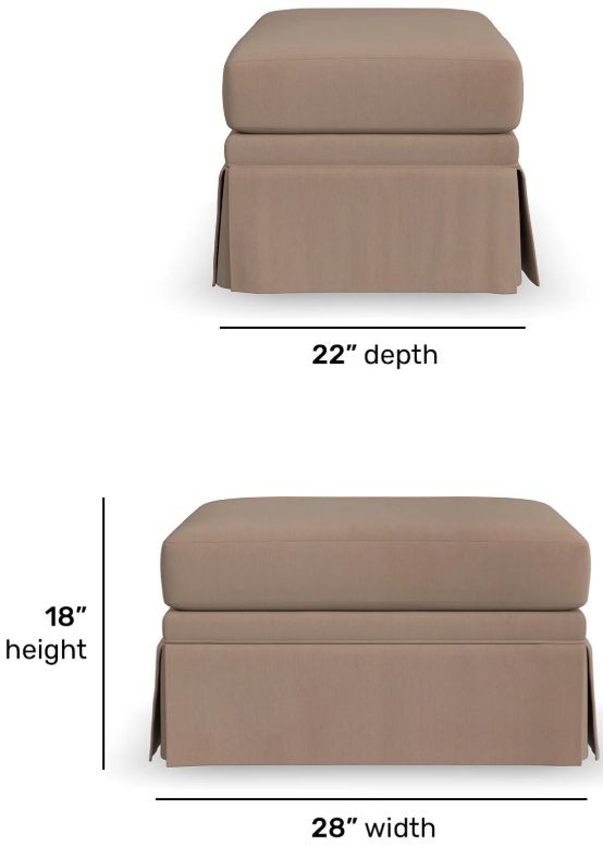 Flexsteel® Customizable Lottie Ottoman-3