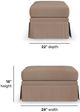 Flexsteel® Customizable Lottie Ottoman-3