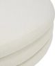 Moe's Home Collection Lowtide Warm White Curved Ottoman-2