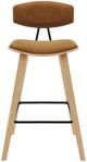 Armen Living Fox Camel/Oak Counter Stool-2
