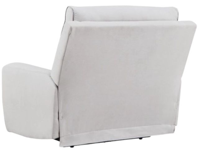 Signature Design by Ashley® Social Pointe Ash/Pearl Power Recliner with Adjustable Headrest-3