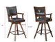 ECI Furniture Licensed Warm Walnut Guinness Arm Stool-2