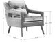 Uttermost® O'Brien Blue Arm Chair-2