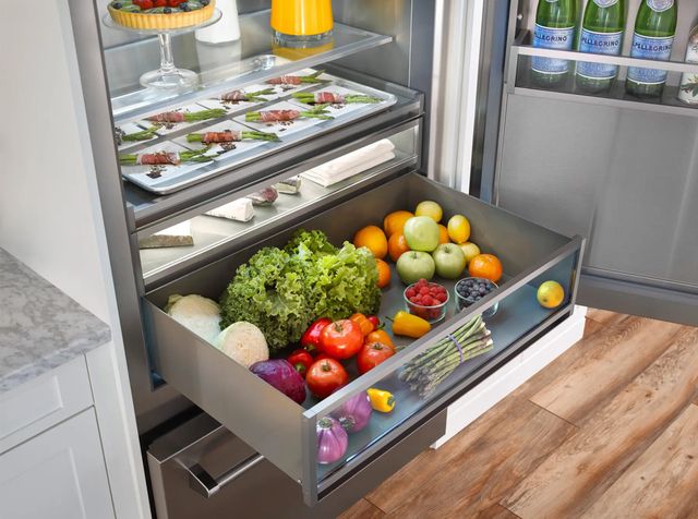 BlueStar® PRO 36" 22.4 Cu. Ft. Stainless Steel Built-In Bottom Freezer Refrigerator-2
