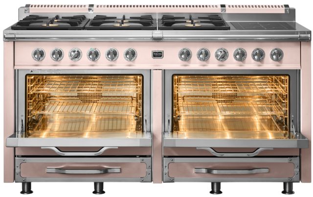 Viking® Tuscany 66" Blush Pro Style Dual Fuel Range-1