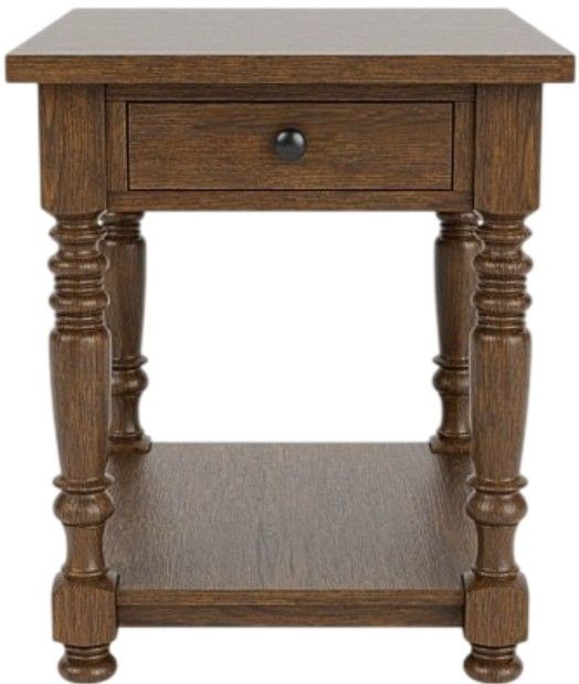 Riverside Furniture Eastlake Whiskey Oak End Table-2
