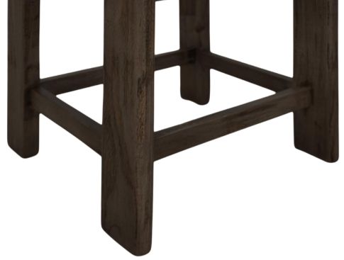 International Furniture Direct Balam Green/Stained Dark Accent Stool-4