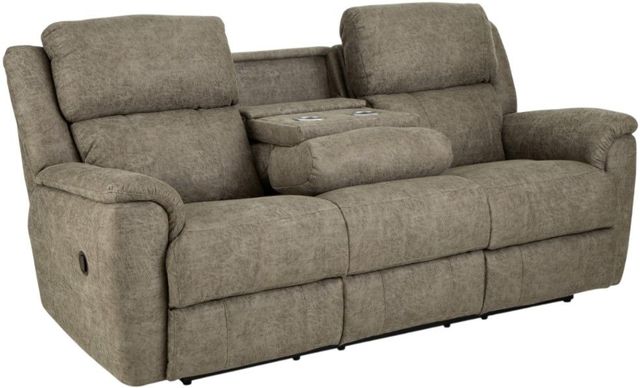 HomeStretch Milan Tan Manual Reclining Sofa-1