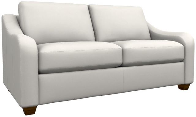 La-Z-Boy® Charlie Ivory Leather Apartment-Size Sofa-0