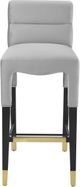 TOV Furniture Taylor Grey Velvet Counter Stool-3