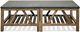 Riverside Furniture Weatherford Bluestone Bunching Coffee Table with Reclaimed Natural Pine Base-3