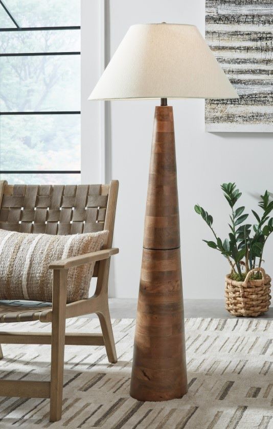 Signature Design by Ashley® Danset Brown Floor Lamp-4