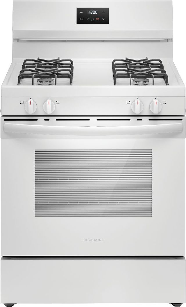 Frigidaire® 30" White Freestanding Gas Range