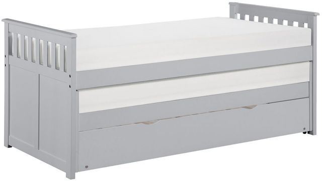 Homelegance® Orion Gray Twin over Twin Youth Bunk Bed with Twin Trundle-0