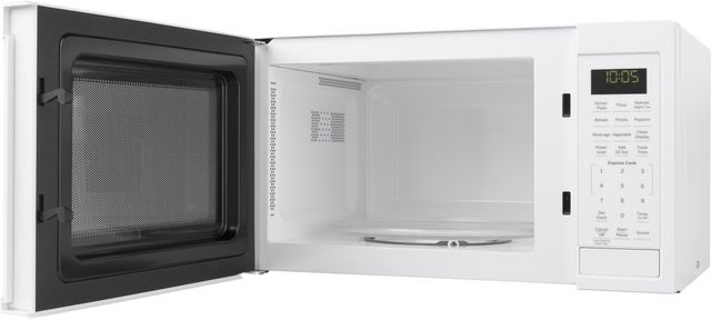 GE® 0.9 Cu. Ft. White Countertop Microwave-1