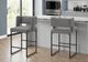 Monarch Specialties Inc. 2-Piece Black/Grey 36" Counter Stool Set-1