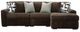 Signature Design by Ashley® Midnight-Madness 3-Piece Chocolate L-Shape Sectional with Chaise-0