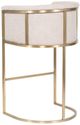 Vanguard® Furniture Vanguard Skye Novum Dove/Satin Brass Bar Stool-2