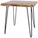 Jofran Inc. Nature's Edge Natural End Table with Black Base-2