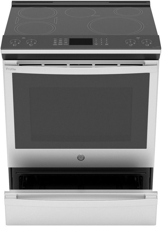 GE Profile™ 30" Fingerprint Resistant Stainless Steel Slide In Induction Range-3