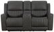 BarcaLounger® Pierce Homerun Dark Gray Power Reclining Loveseat with Power Headrest-1