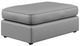 Flexsteel® Vail Light Gray Cocktail Ottoman-0