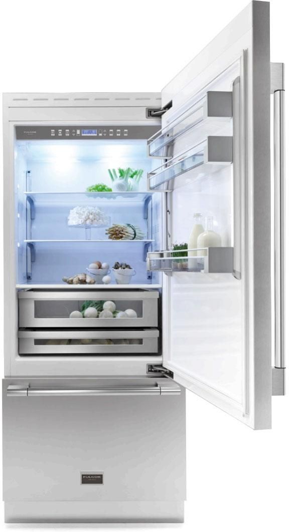 Fulgor Milano 700 Series 36" 18.5 Cu. Ft. Stainless Steel Built-In Bottom Freezer Refrigerator-1