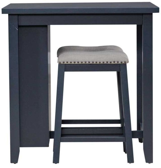 Liberty Furniture Brook Creek 3-Piece Navy Counter Set-2