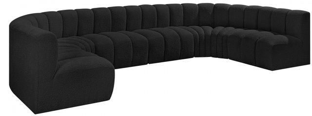 Meridian Furniture Arc 8-Piece Black Sectional-0