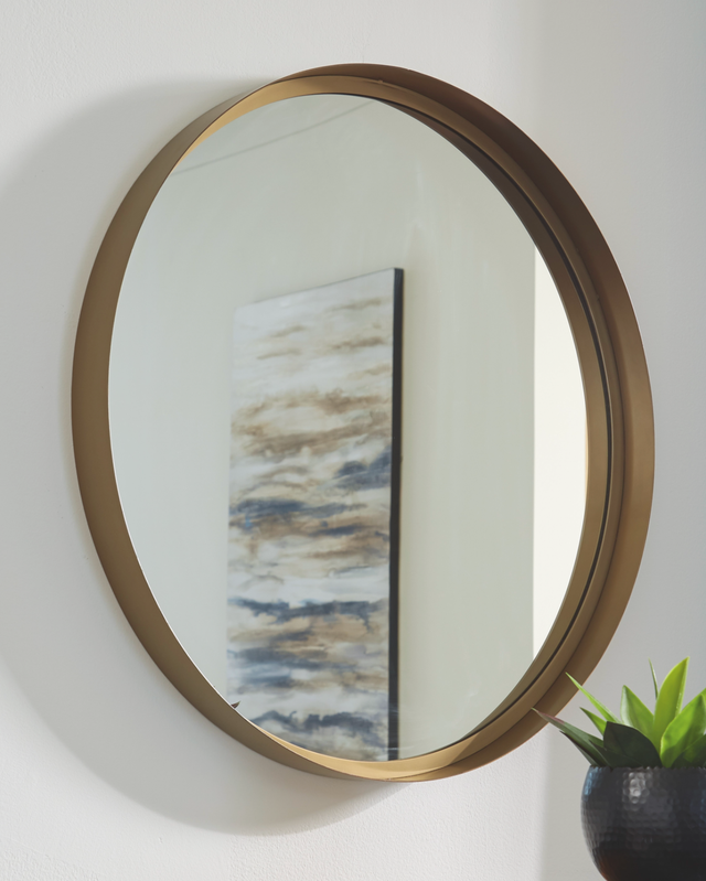 Signature Design by Ashley® Elanah Gold Accent Mirror-2
