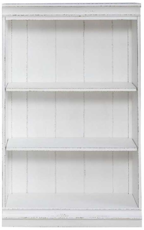 Liberty Furniture Magnolia Manor Antique White Bookcase-2