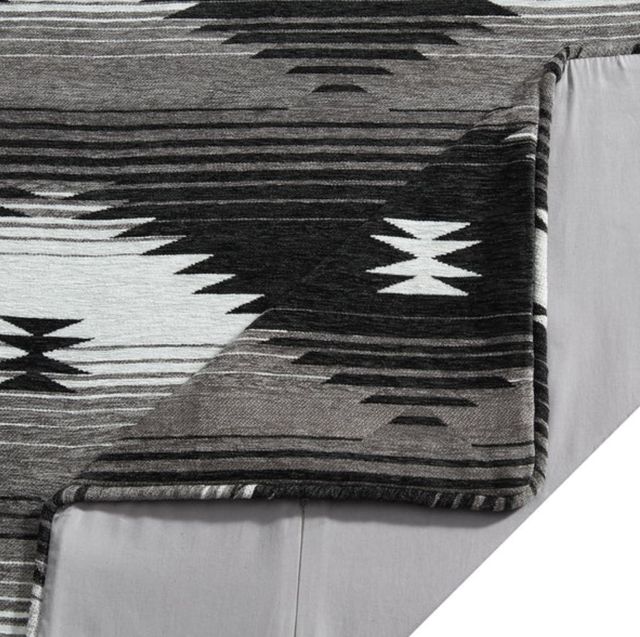 HiEnd Accents Silverado 3-Piece Black King Comforter Set-2