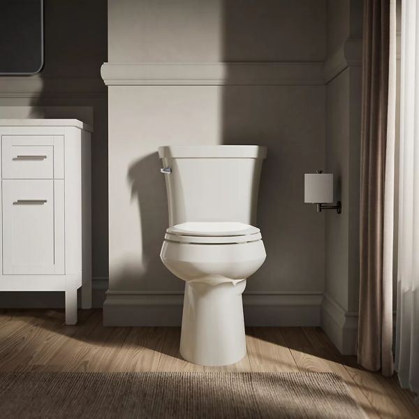 KOHLER® Highline® Biscuit 2-Piece 31" Chair-Height Elongated Toilet, 1.28 Gpf-3