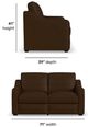 Flexsteel® Hudson Woodland Leather Loveseat-2