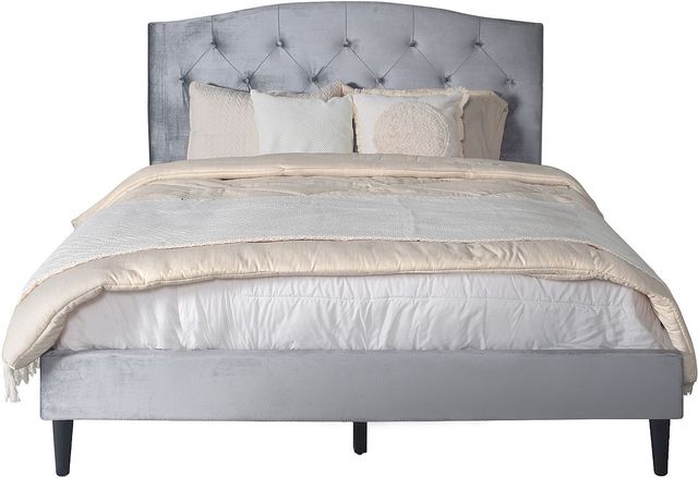 Fashion Bed Group Lion Grey King Upholstered Bed-2
