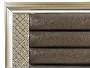 Mazin Furniture Loudon Champagne Eastern King Platform Bed-2