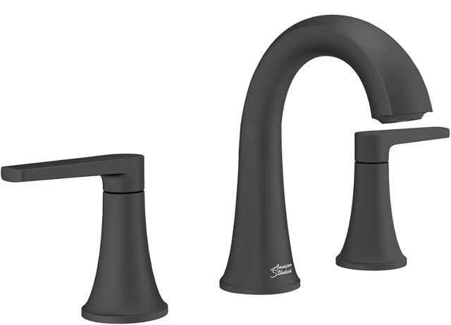American Standard Becklow Matte Black 8" Widespread Bathroom Faucet-0