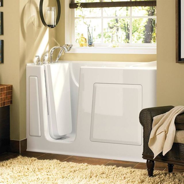 American Standard Value Series White Alcove Walk-In Air Bathtub-4