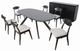Furniture of America® Sargans Black Wenge Dining Table-0