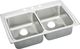 Elkay Lustertone® Classic Lustrous Satin Stainless Steel 33" x 22" x 6.5" 3-Hole Equal Double Bowl Drop-in ADA Sink with Quick-Clip-0