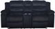New Classic® Home Furnishings Willow Black Manual Dual Reclining Console Loveseat-2