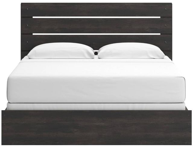 Signature Design by Ashley® Delmorta Dark Gray King Panel Bed-1