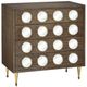 Currey & Company Colette Polished Brass/Tawny Brown Chest-0