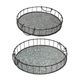 A & B Home 2-Piece Iron Tray Set-2