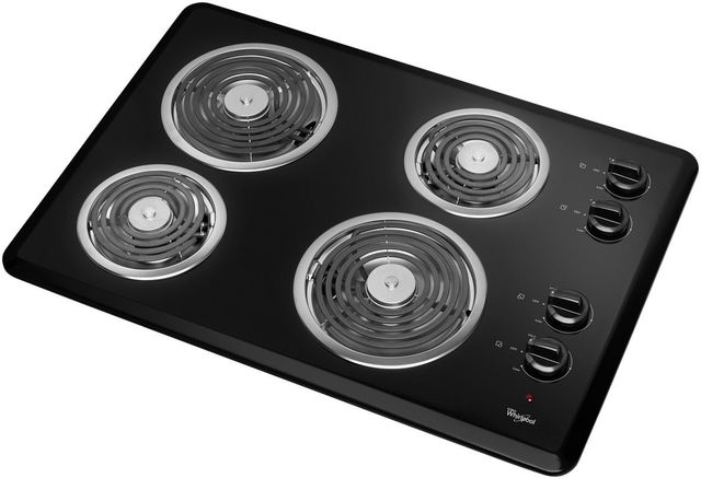 Whirlpool® 30" Black Electric Cooktop-2