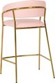 TOV Furniture Padma Set of 2 Blush Vegan Leather Counter Stools-3
