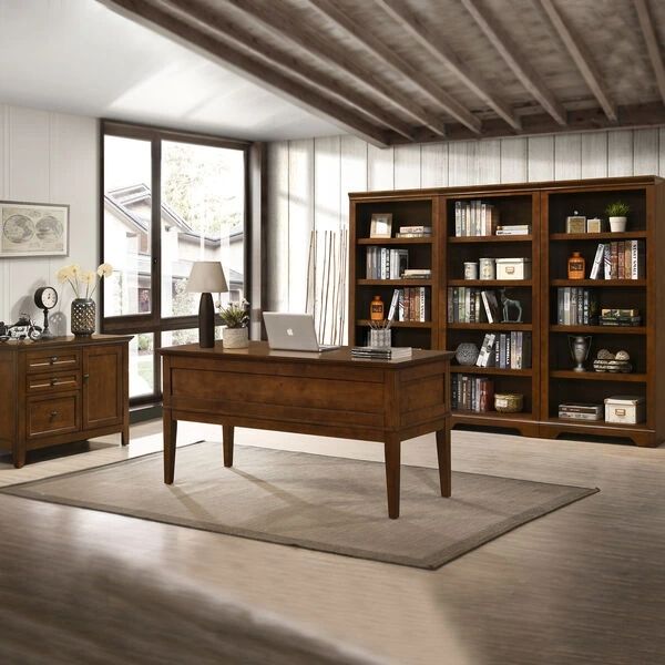 Intercon San Mateo Tuscan Half Ped Desk-1