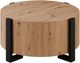 Steve Silver Co. Darcie Natural Cocktail Table with Black Base-0